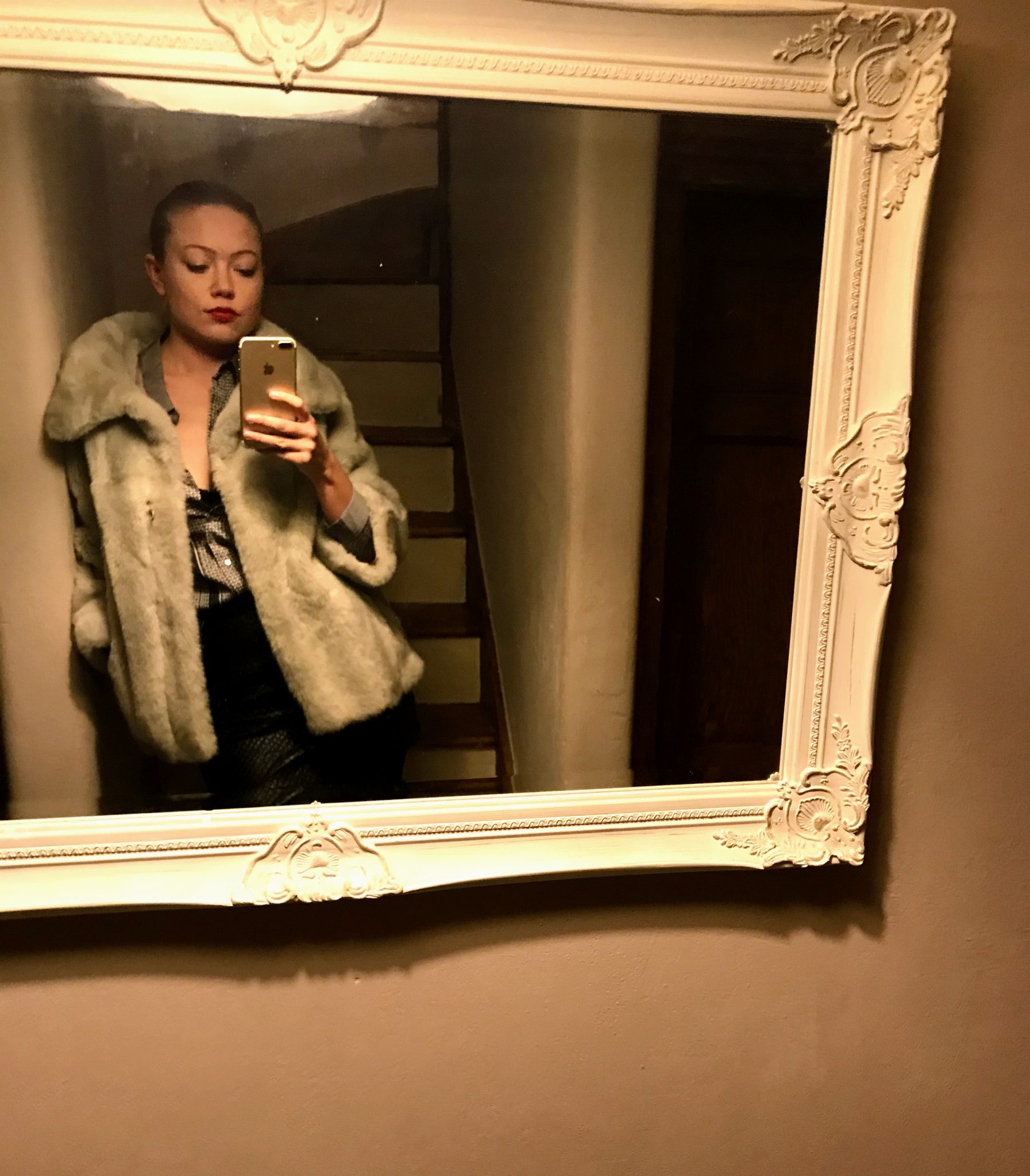 Secondhand faux fur coat