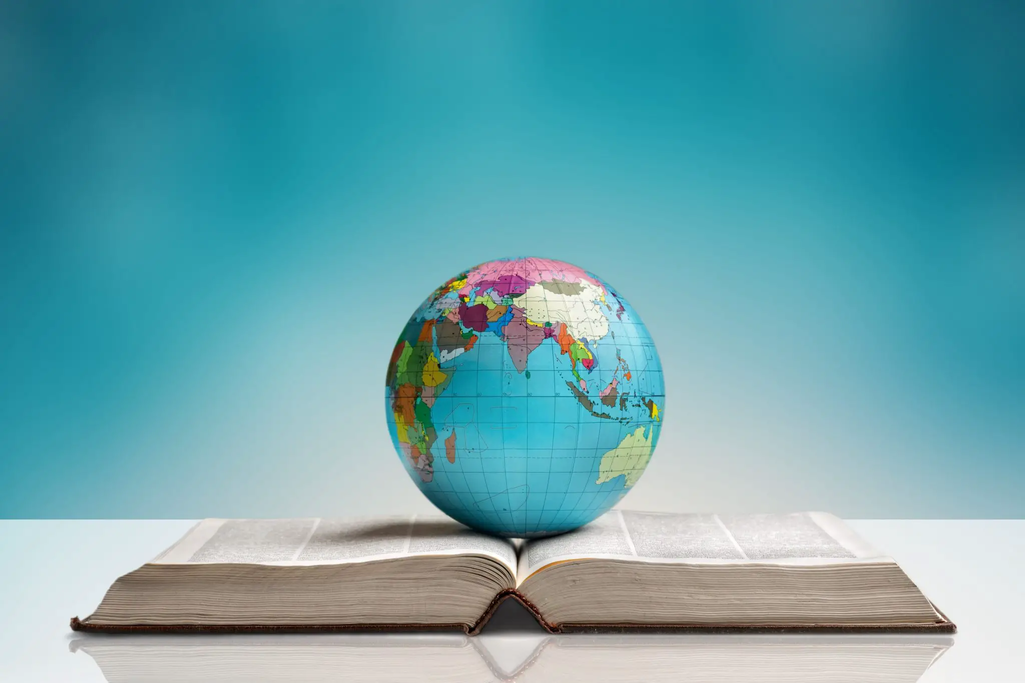 Globe on a book