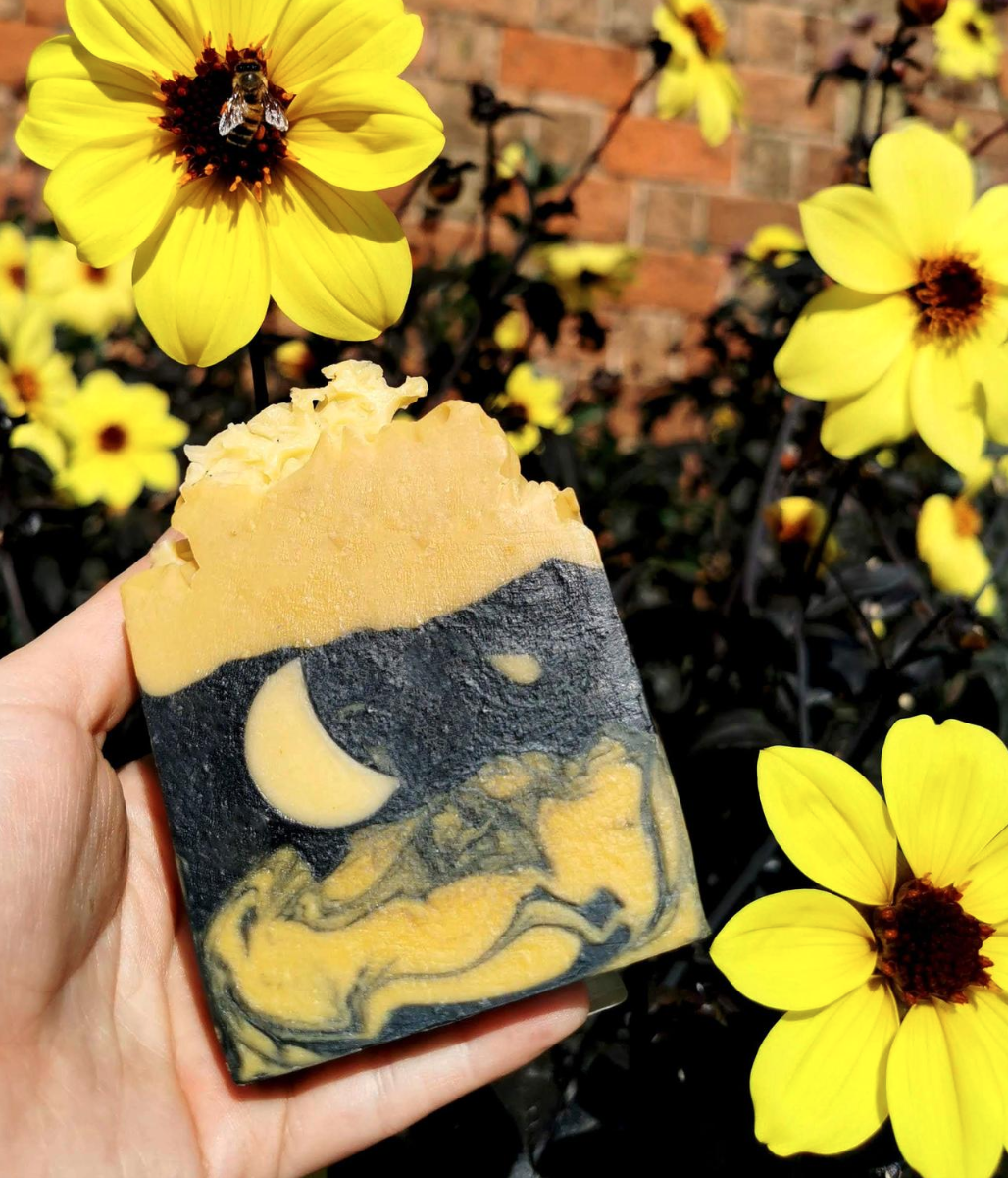 Vegan honey and passionfruit soap, Etsy