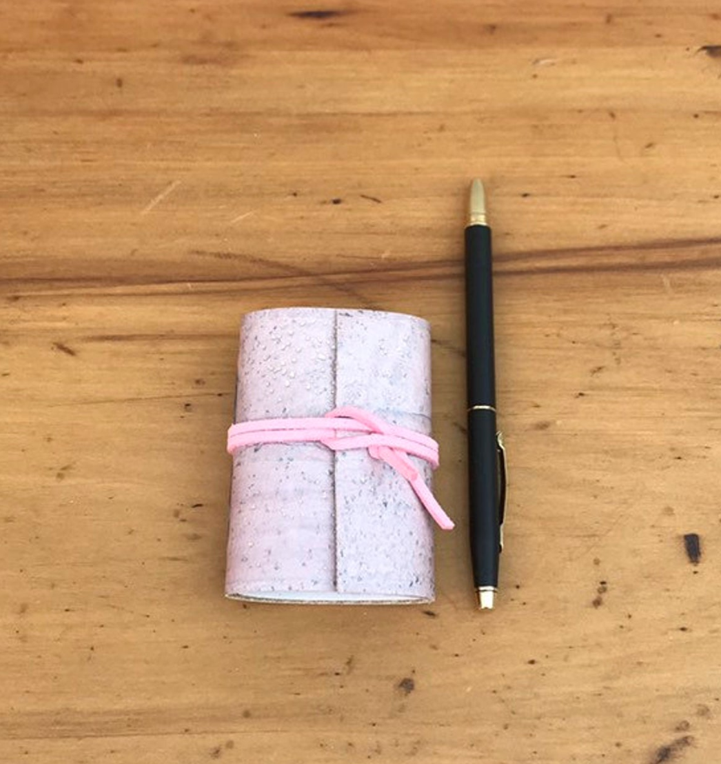 Vegan cork notebook, Etsy