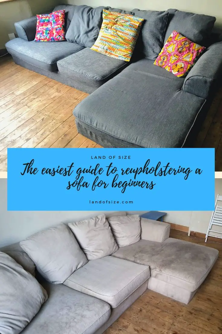 The easiest guide to reupholstering a sofa for beginners