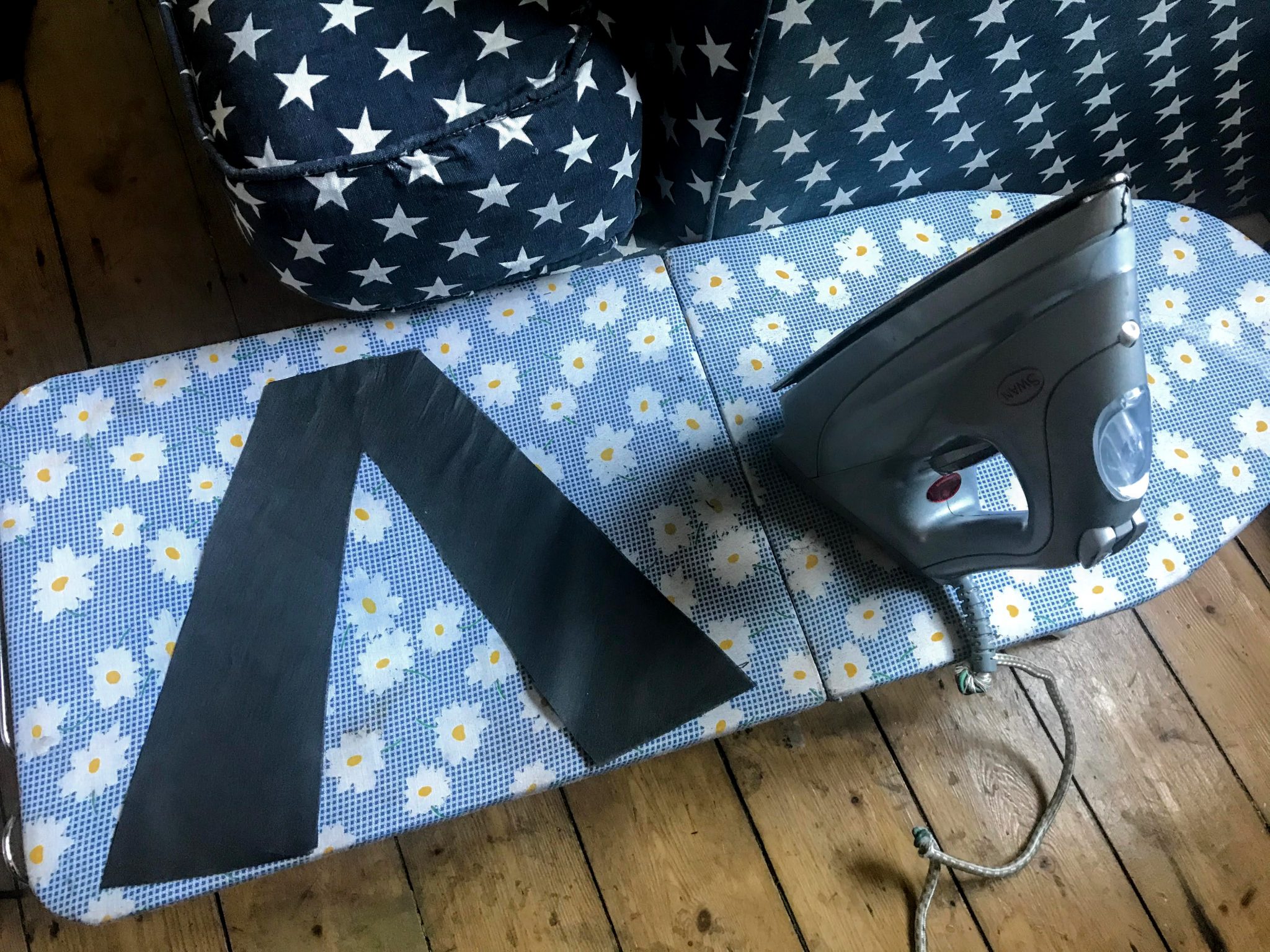 Ironing on fusible interfacing