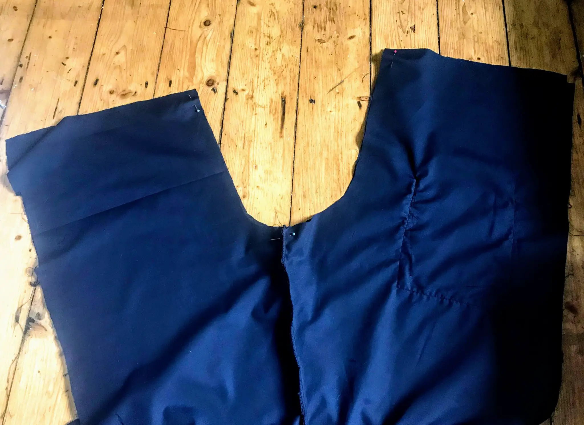 Sewing a crotch seam in scrubs