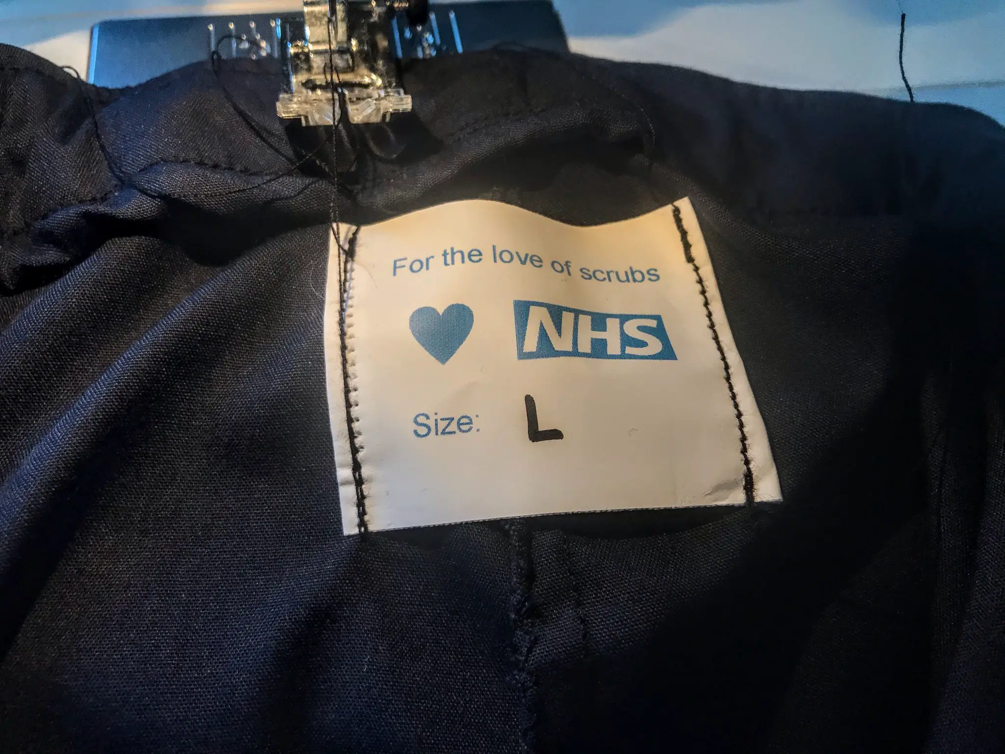 Putting in an NHS label