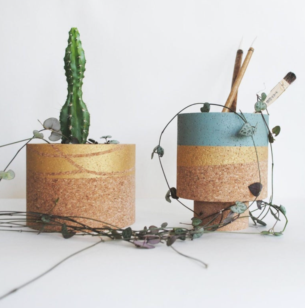 Cork planters, Etsy UK