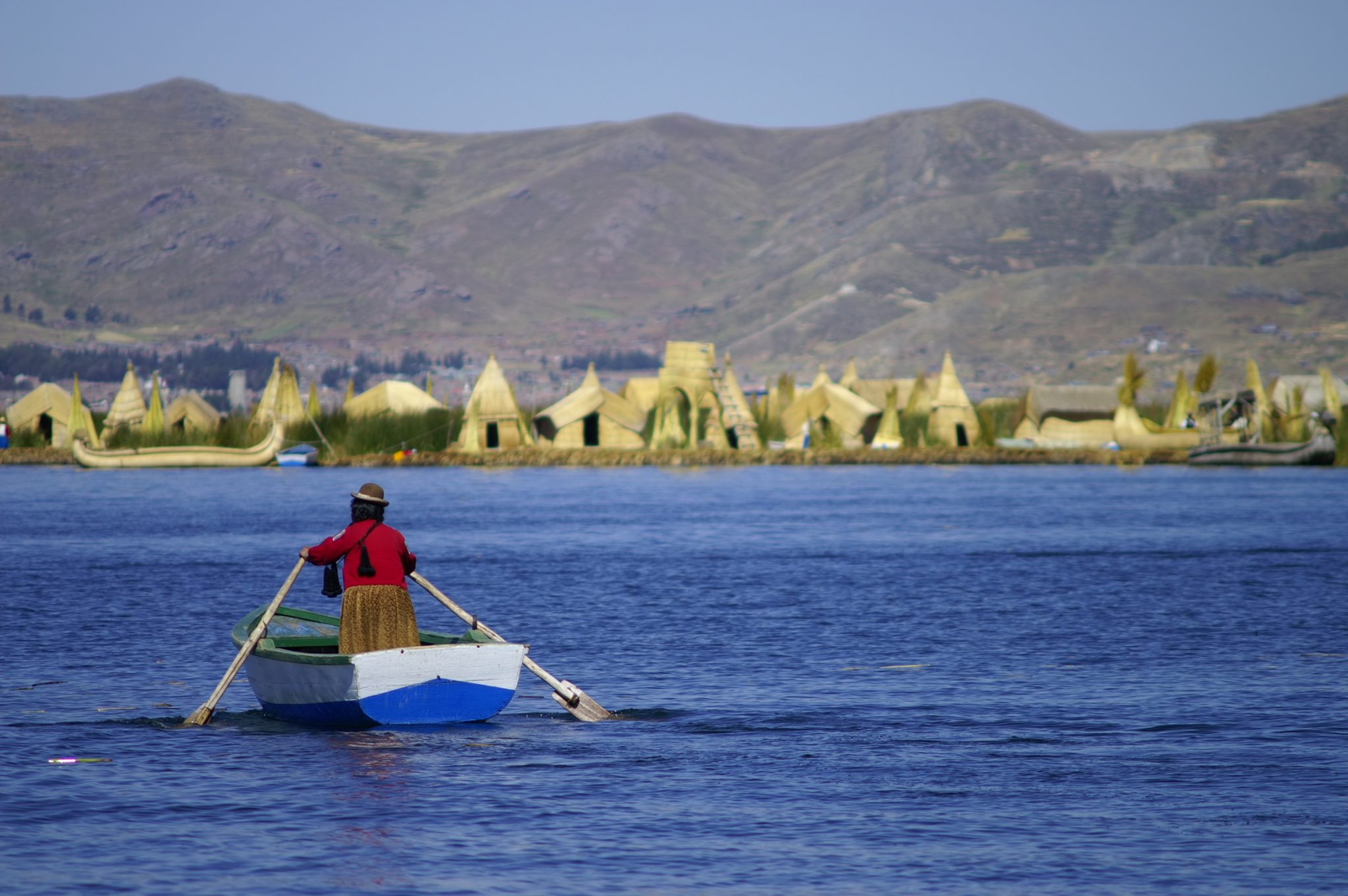 The two sides of Lake Titicaca