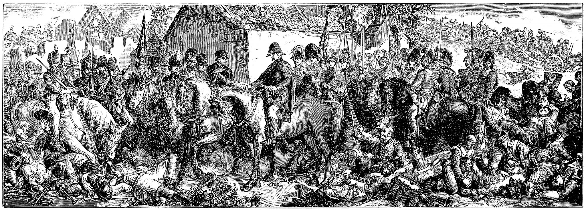 The Meeting of Wellington and Blücher after the Battle of Waterloo