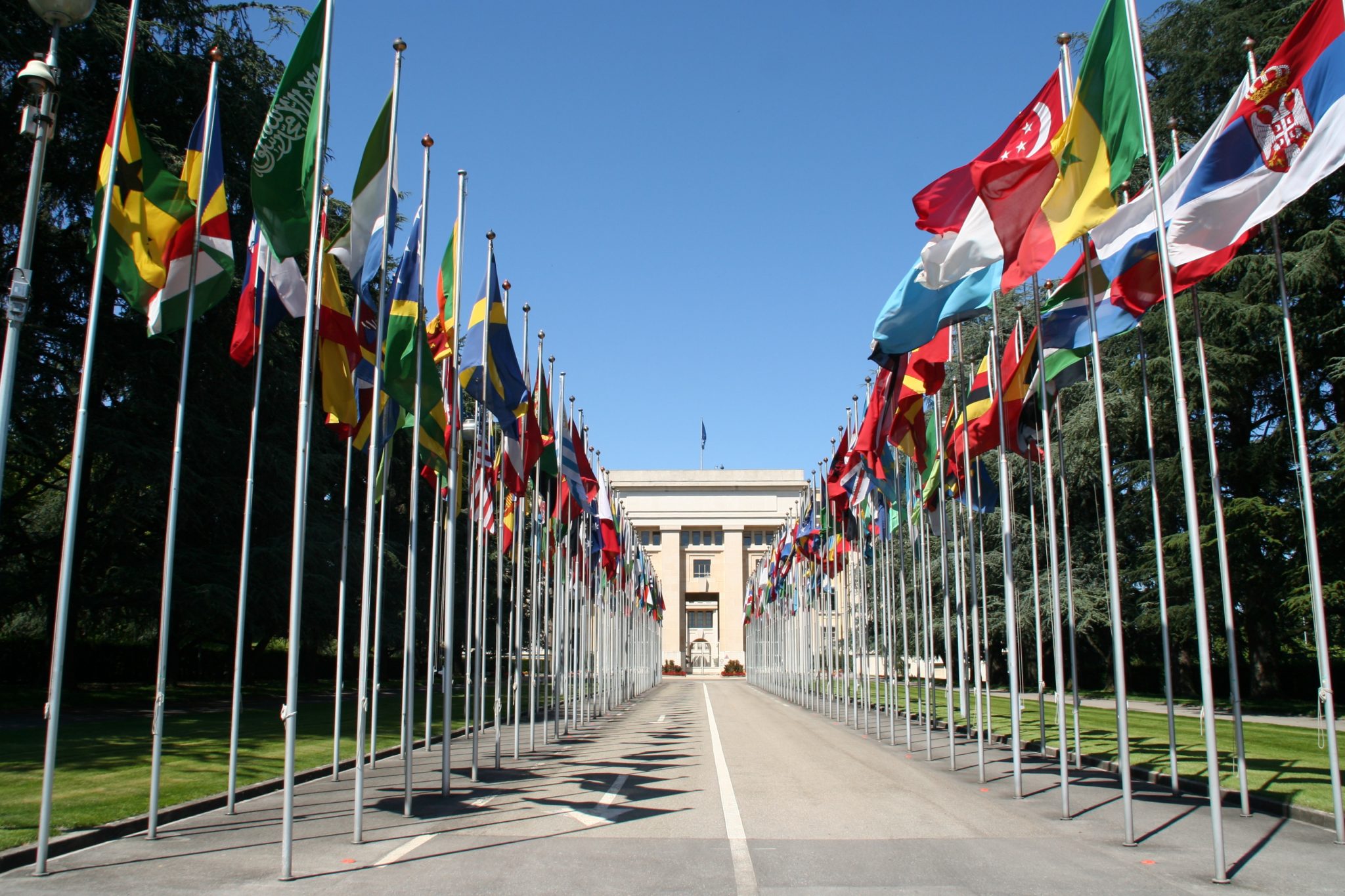 The UN building in Geneva