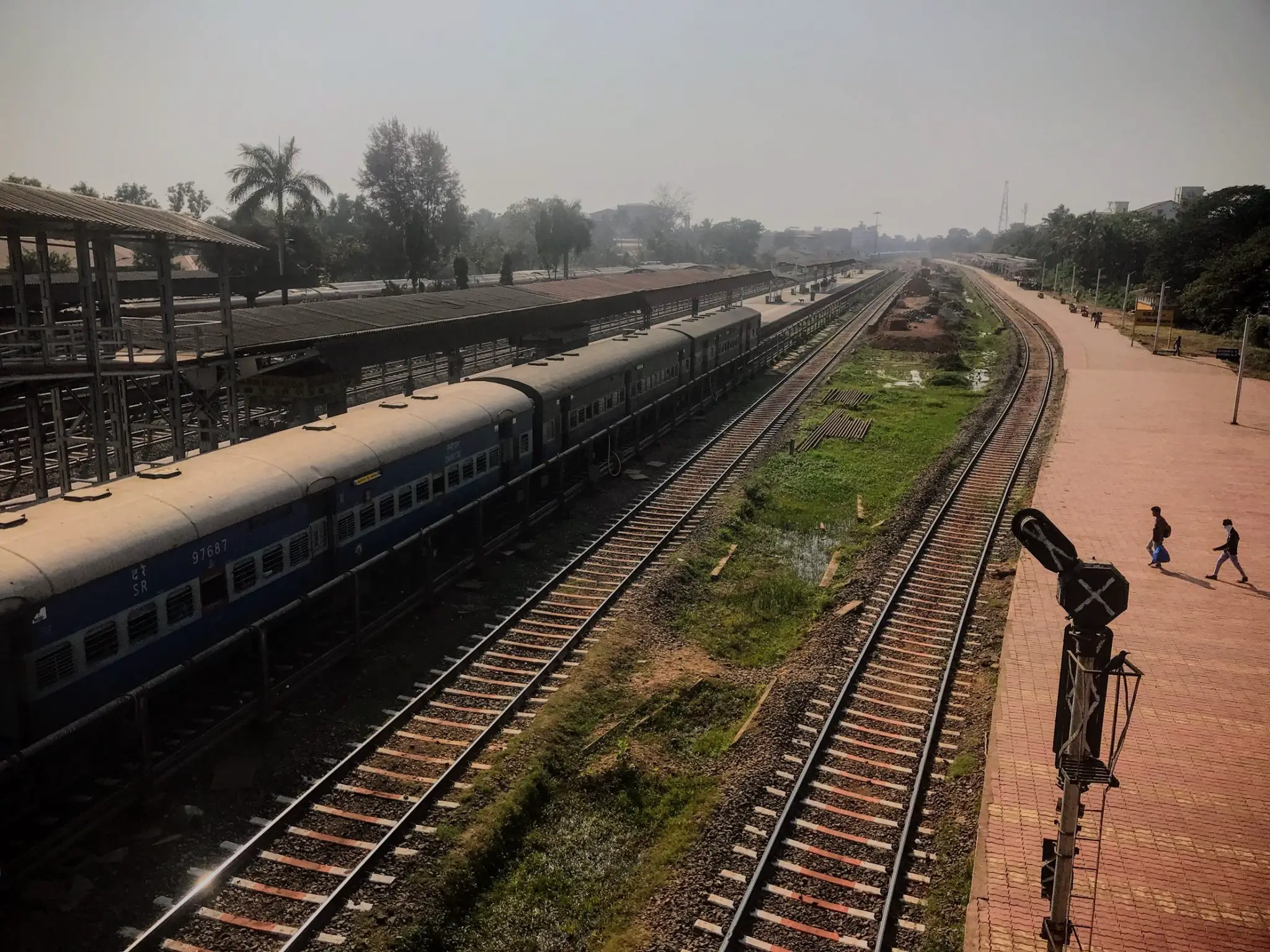 Train station in India