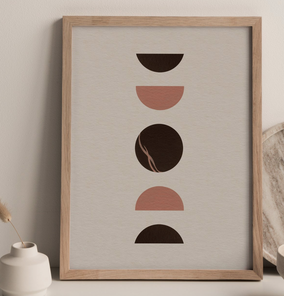 Abstract print by Helina Illustration, Etsy