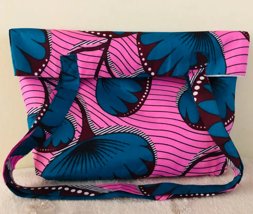 Pink tote bag from Just Africa by Shade. Etsy