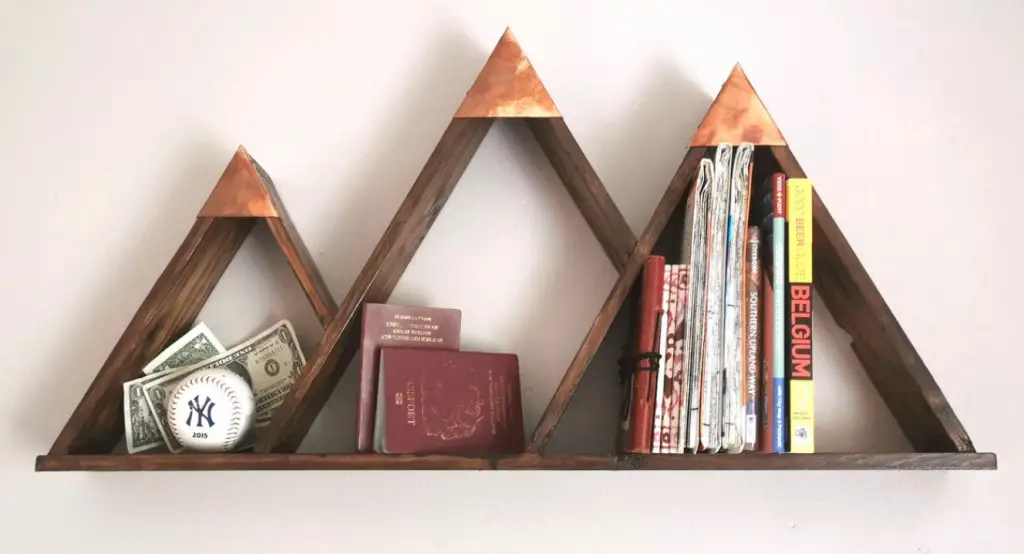 Wooden mountain shelves, Sherwood Crafts, Etsy