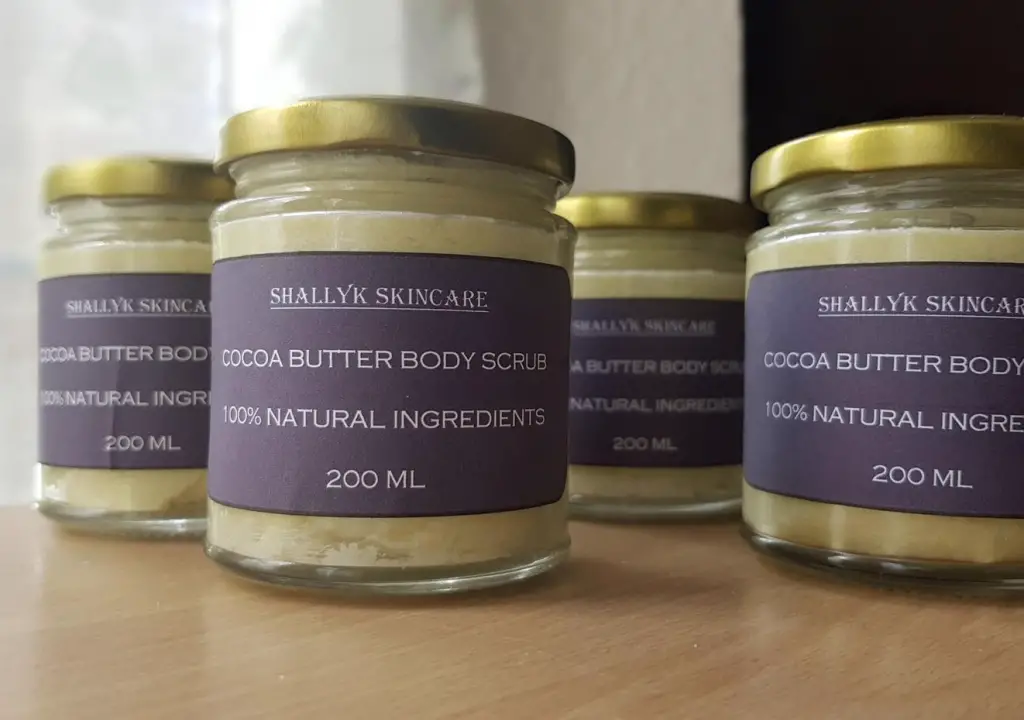 Cocoa butter body scrub, SK Skincare Store, Etsy