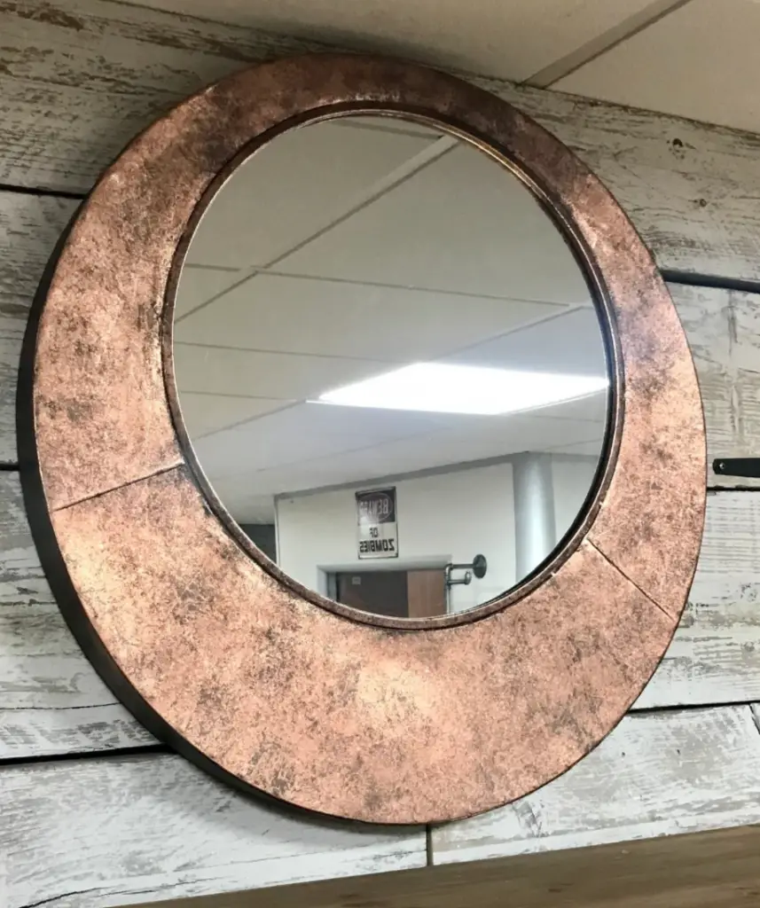 Copper mirror, idustrialdesignco, Etsy