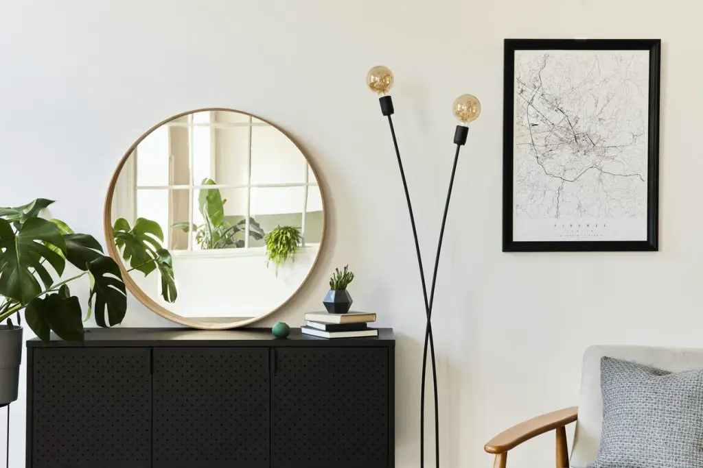 Mirror in a trendy house