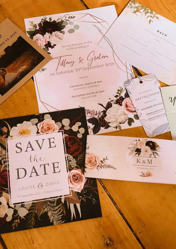 Review of Aura Print wedding stationery