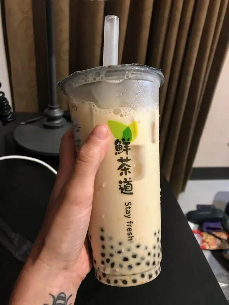 Bubble milk tea in Hualien, Taiwan