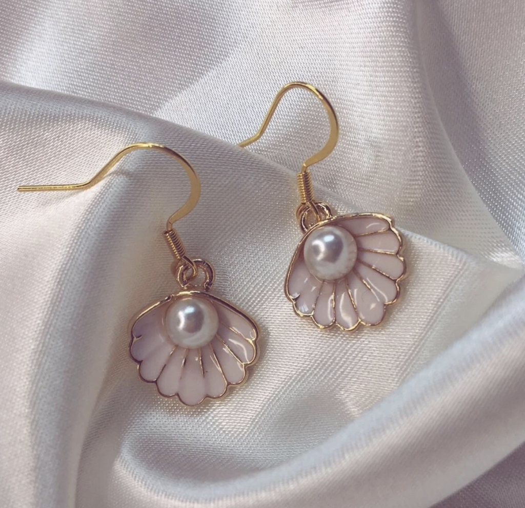 Clam Shell Earrings, jandkjewellery, Etsy